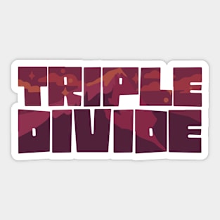 Triple Divide Peak Sticker